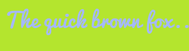 Image with Font Color A4B8FF and Background Color B4E52E